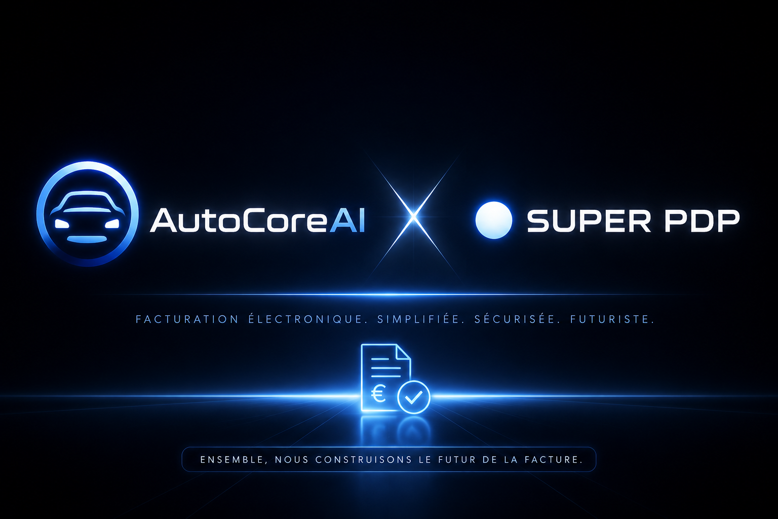 Annonce AutoCoreAI × SuperPDP sur la facturation électronique pour garages automobiles et carrosseries